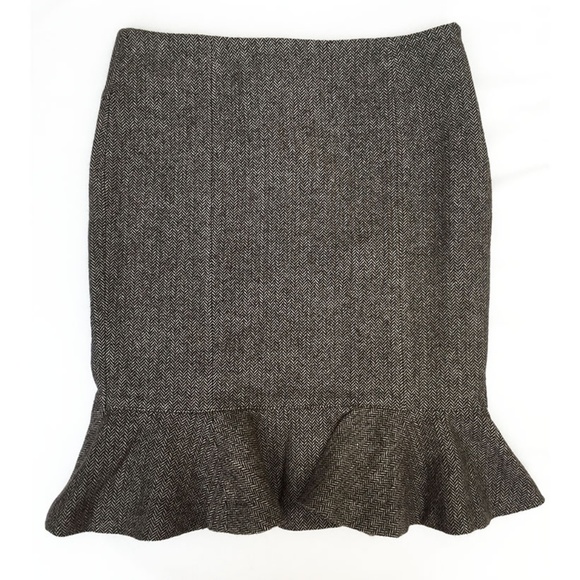 ARDEN B Herringbone Tweed Skirt - Picture 4 of 7